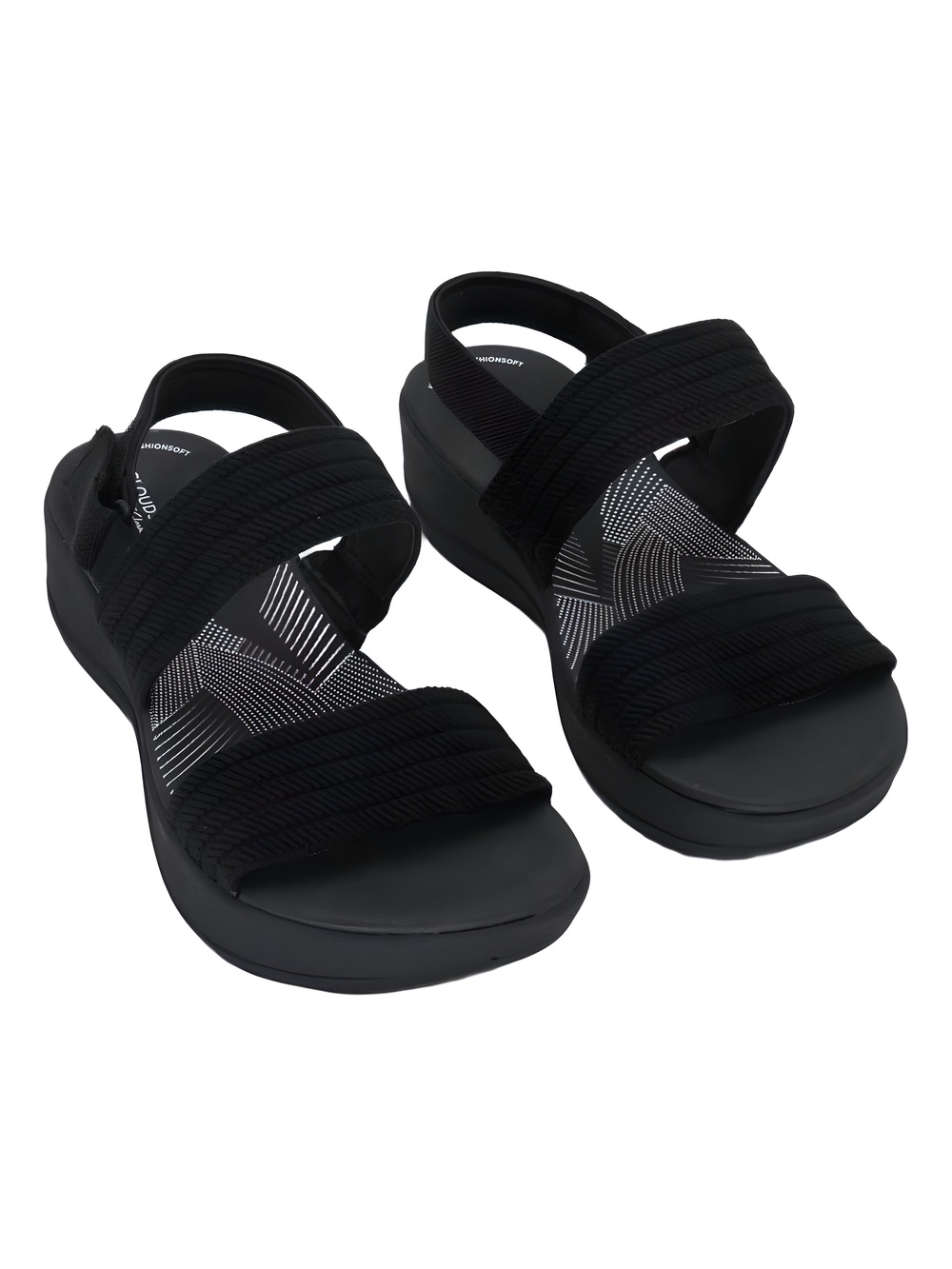 Clarks Cloudsteppers Arla Stroll Black Slingback Sandals Size 9M